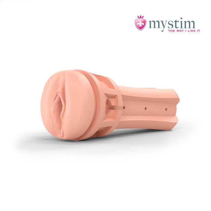 Mystim Opus E vaginal E-Stim-masturbator med utbytbar sleeve