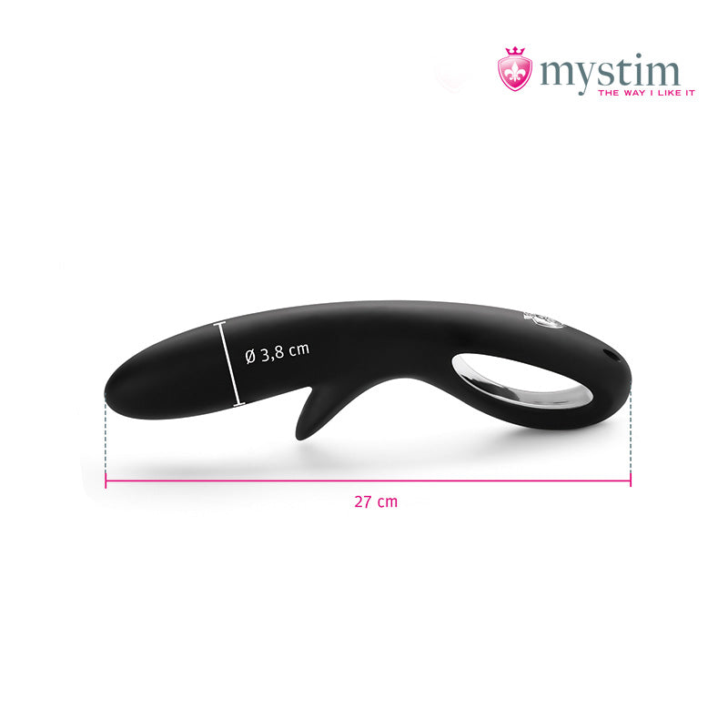Mystim Tingly Timmy E-Stim dildo i silikon