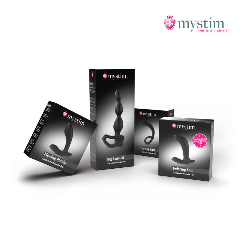 Mystim Twisting Tom quattropolar E-Stim-prostatastimulator i silikon