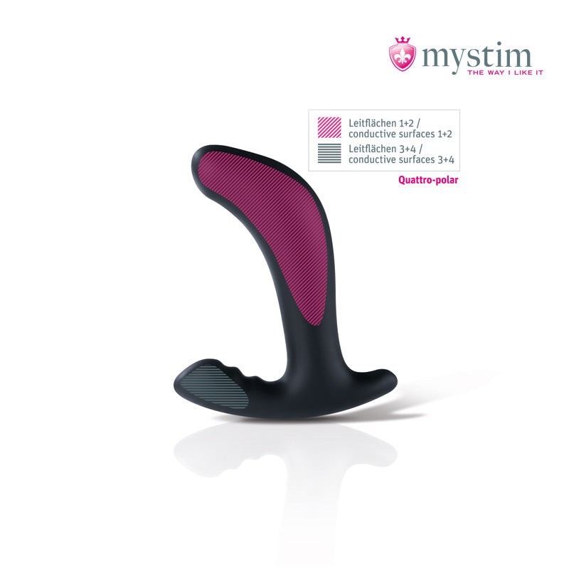 Mystim Twisting Tom quattropolar E-Stim-prostatastimulator i silikon