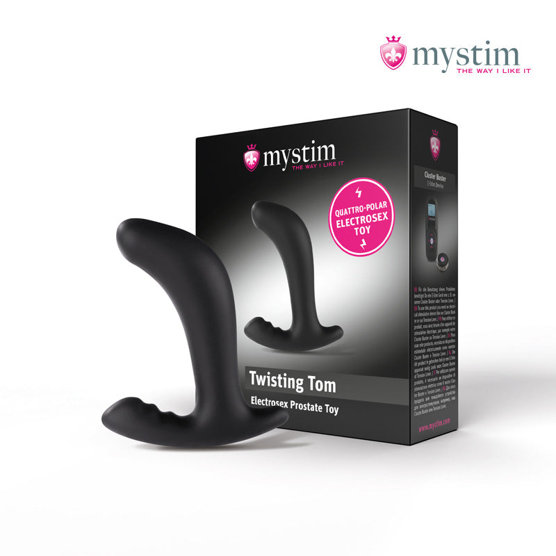 Mystim Twisting Tom quattropolar E-Stim-prostatastimulator i silikon