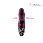 Mystim Hop Hop Bob Black E-Stim-kaninvibrator med dubbel stimulering