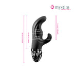 Mystim Hop Hop Bob Black E-Stim-kaninvibrator med dubbel stimulering