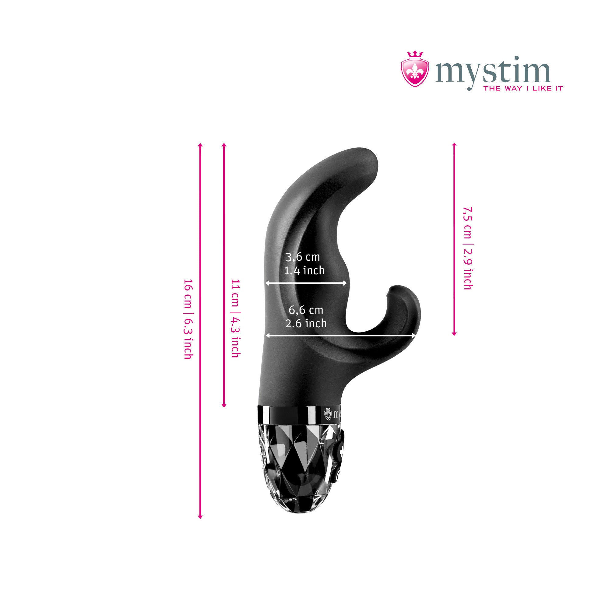 Vibrator i silikon med flera program – Mystim Bob