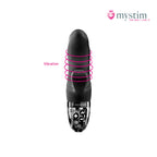 Mystim Hop Hop Bob Black E-Stim-kaninvibrator med dubbel stimulering