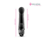 Mystim Right On Ron Black E-Stim-vibrator för G-punktsstimulering