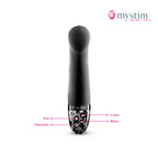 Mystim Right On Ron Black E-Stim-vibrator för G-punktsstimulering