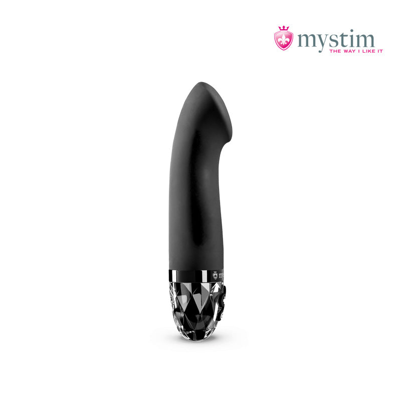 Mystim Right On Ron Black E-Stim-vibrator för G-punktsstimulering