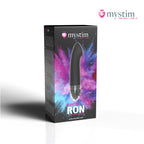 Mystim Right On Ron Black E-Stim-vibrator för G-punktsstimulering