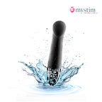 Mystim Right On Ron Black E-Stim-vibrator för G-punktsstimulering