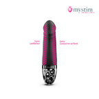 Mystim Real Deal Neal Black E-Stim-vibrator med vibration och bäckenbottenträning