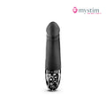 Mystim Real Deal Neal Black E-Stim-vibrator med vibration och bäckenbottenträning