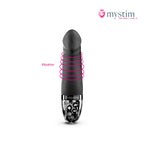 Mystim Real Deal Neal Black E-Stim-vibrator med vibration och bäckenbottenträning