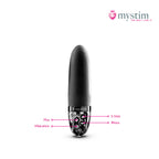 Mystim Sleak Freak Black E-Stim-vibrator med vibration och bäckenbottenträning