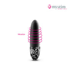Mystim Sleak Freak Black E-Stim-vibrator med vibration och bäckenbottenträning
