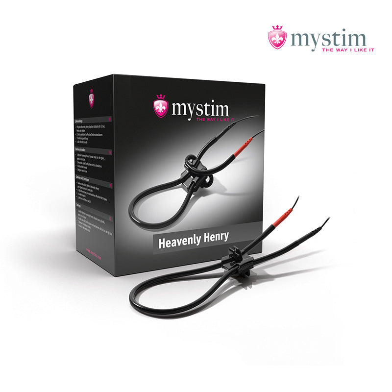 Mystim Heavenly Henry bipolär E-Stim-penisögla i medicinskt silikon