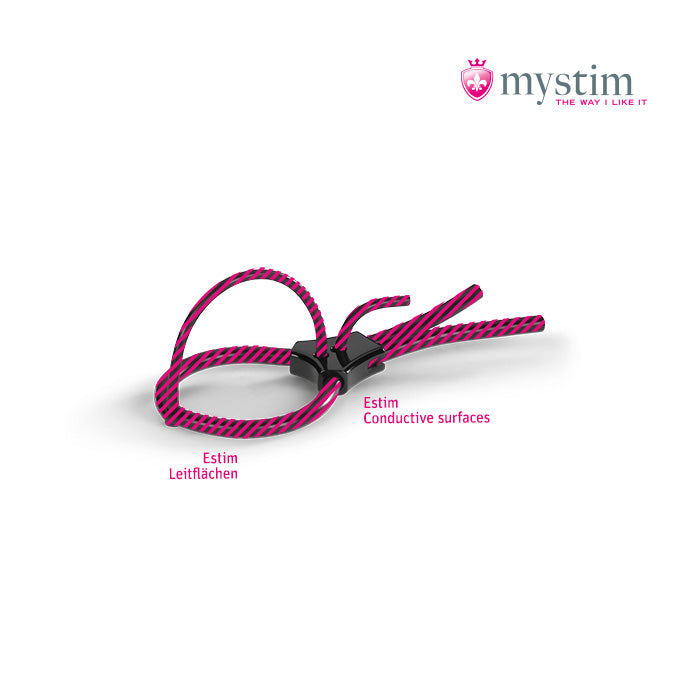 Mystim Pure Pete bipolär E-Stim-glansögla i medicinskt silikon