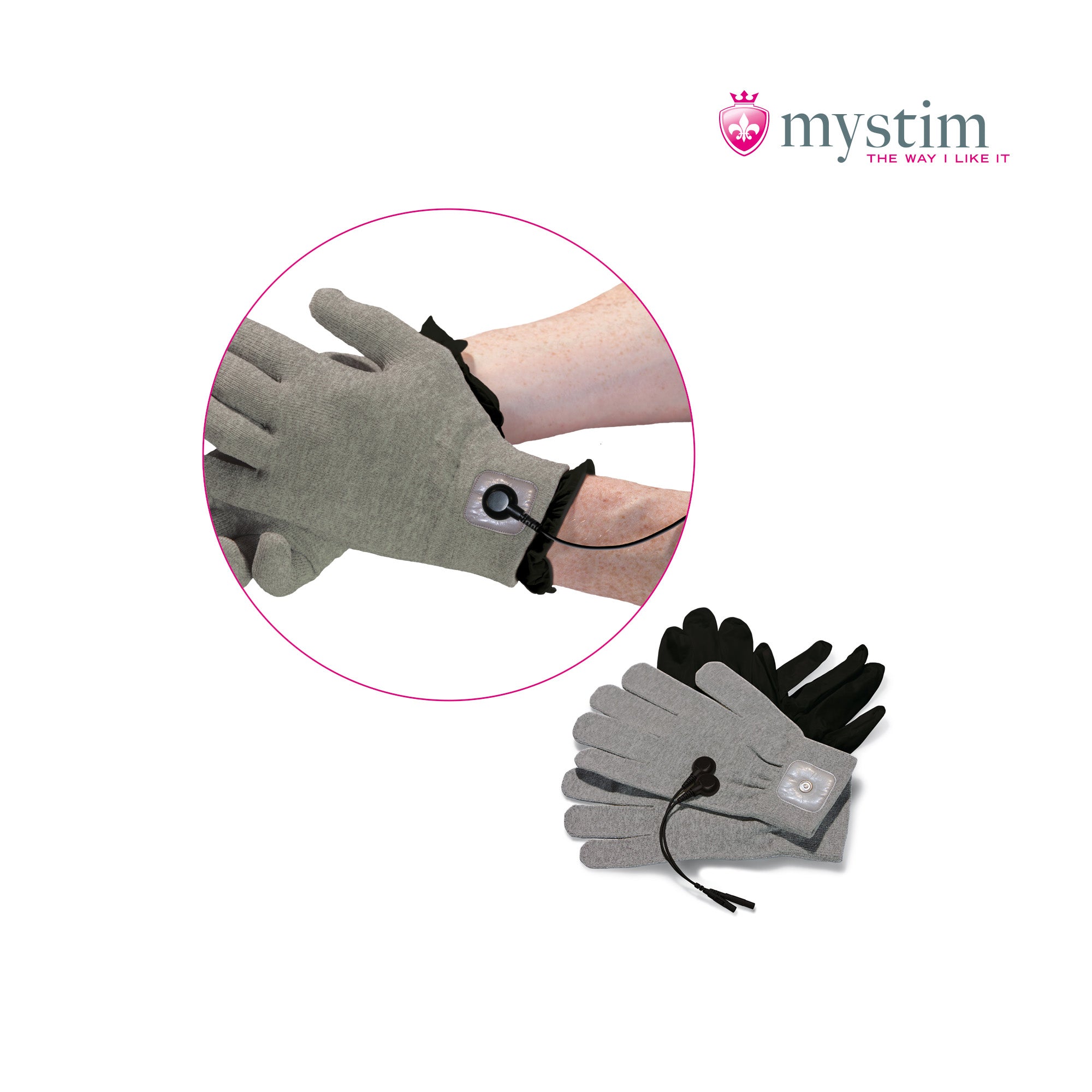 Handskar med ledande material – Mystim Magic Gloves
