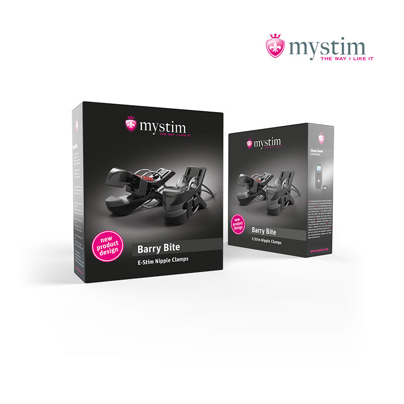 Mystim Barry Bite bipolära E-Stim-klämmor med justerbart tryck