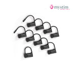 Mystim Pubic Enemy No. 2 E-Stim-kyskhetsbur med justerbar passform