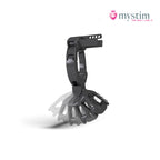 Mystim Pubic Enemy No. 3 E-Stim-kyskhetsbur med justerbar passform