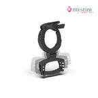 Mystim Pubic Enemy No. 3 E-Stim-kyskhetsbur med justerbar passform