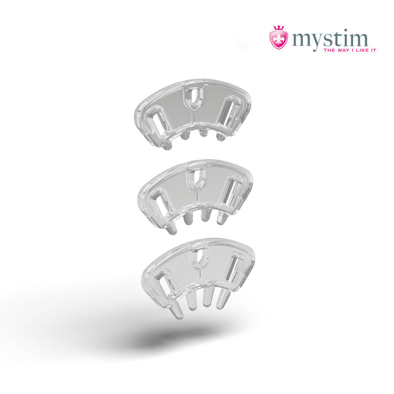 Mystim Pubic Enemy No. 3 E-Stim-kyskhetsbur med justerbar passform
