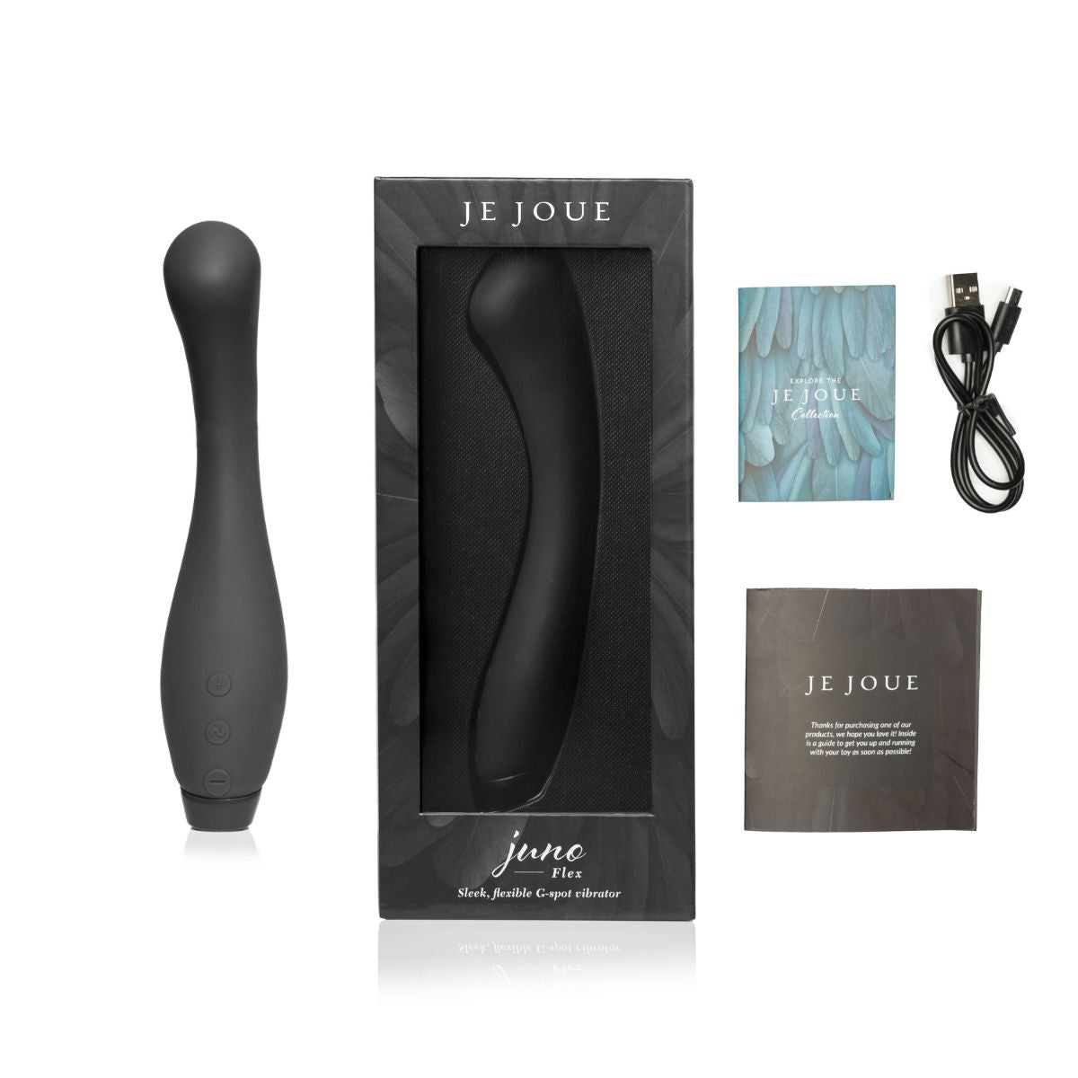 G-punktsvibrator Jfx – flexibel och uppladdningsbar (Svart)