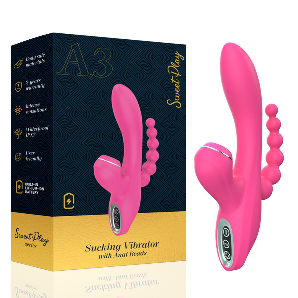 Vibrator med lufttryck – kombinerad design