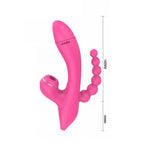 Erospace sugvibrator med analpärlor