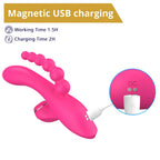 Erospace sugvibrator med analpärlor