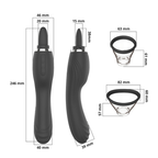 Erospace 2-i-1 vibrator med sugfunktion