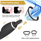 Erospace 2-i-1 vibrator med sugfunktion