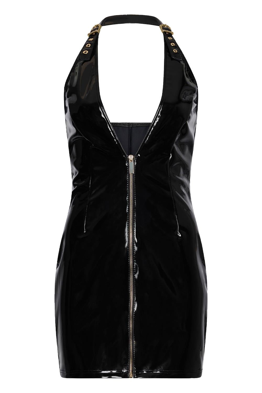 Helix Halter Dress svart