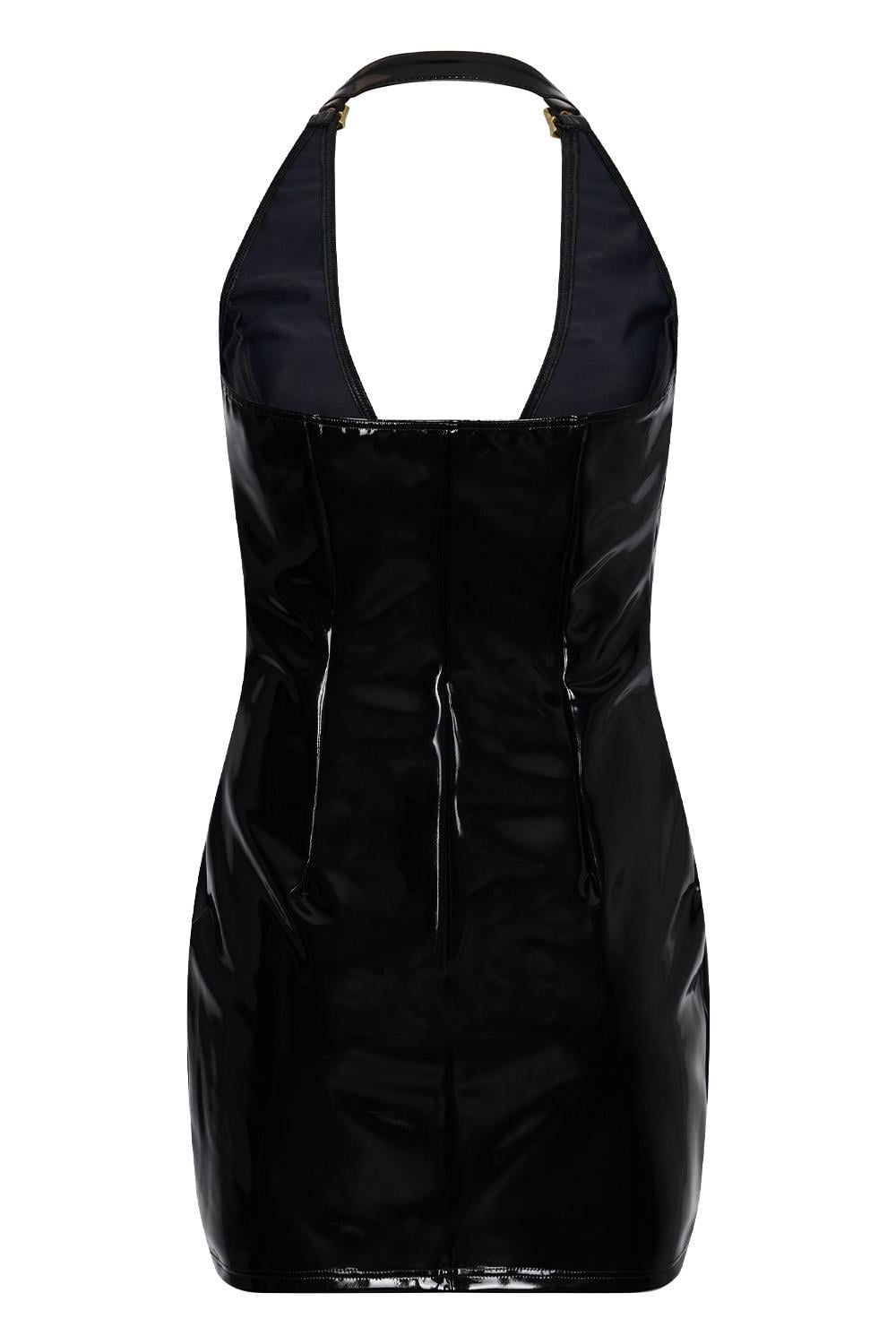 Helix Halter Dress svart