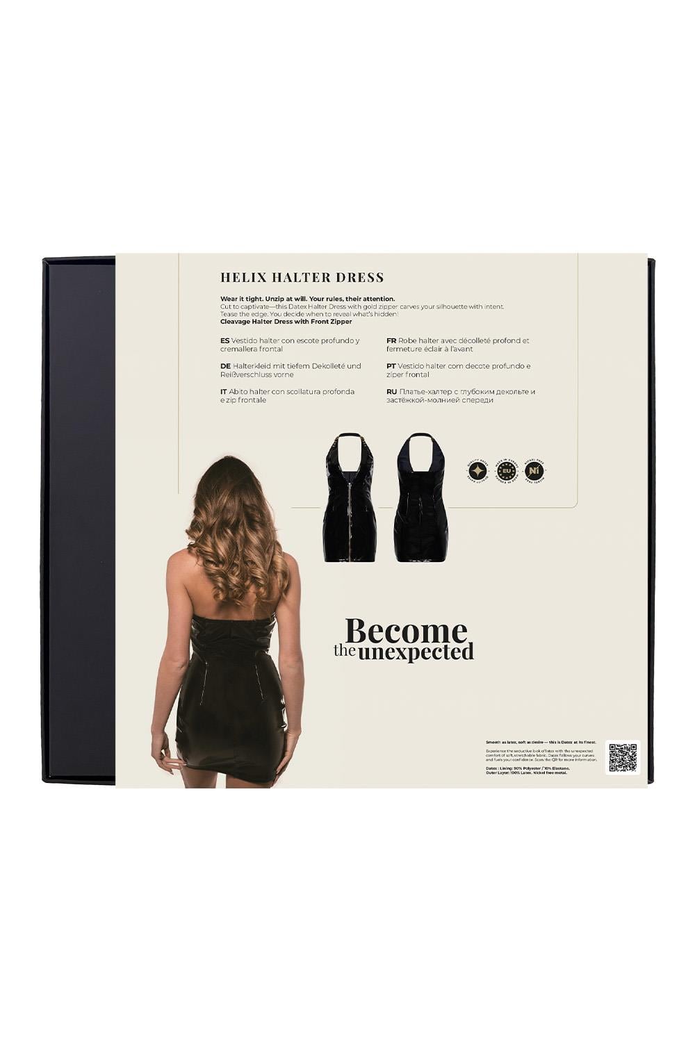 Helix Halter Dress svart