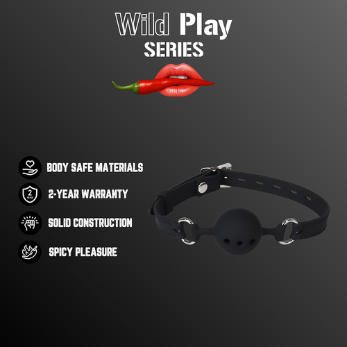 Erospace wild play munboll med silikonkula – Justerbar design i medicinskt silikon