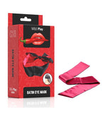 Erospace Satin ögonmask & bindband – Mjuk satin i svart