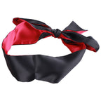 Erospace Satin ögonmask & bindband – Mjuk satin i svart