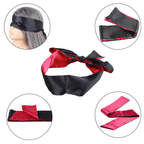 Erospace Satin ögonmask & bindband – Mjuk satin i svart