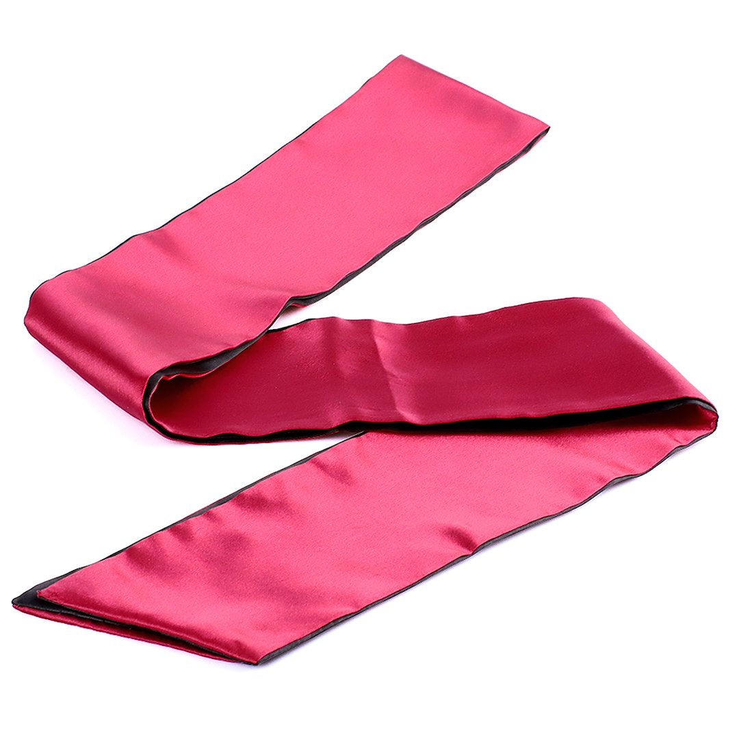 Erospace Satin ögonmask & bindband – Mjuk satin i svart