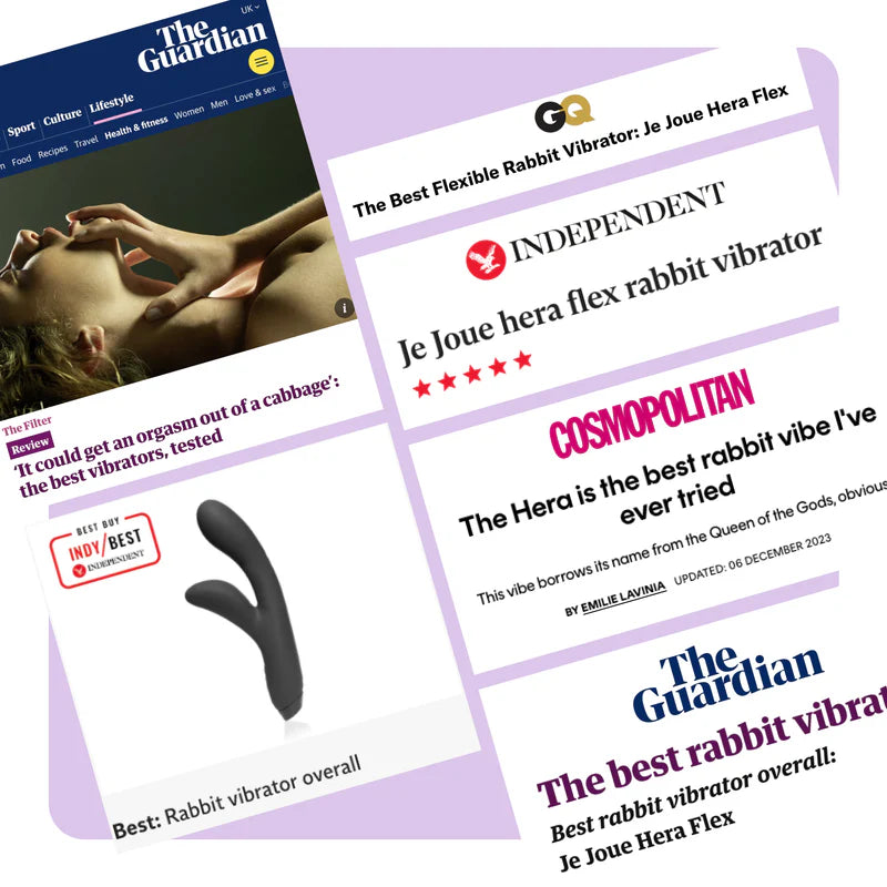 Rabbit-vibrator i silikon Hfx – G-punkt och klitorisstimulering (Svart)