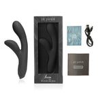 Rabbit-vibrator i silikon Hfx – G-punkt och klitorisstimulering (Svart)