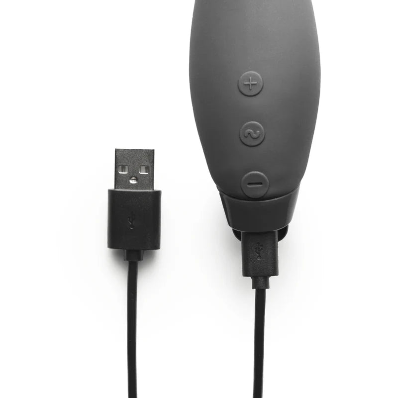 Rabbit-vibrator i silikon Hfx – G-punkt och klitorisstimulering (Svart)