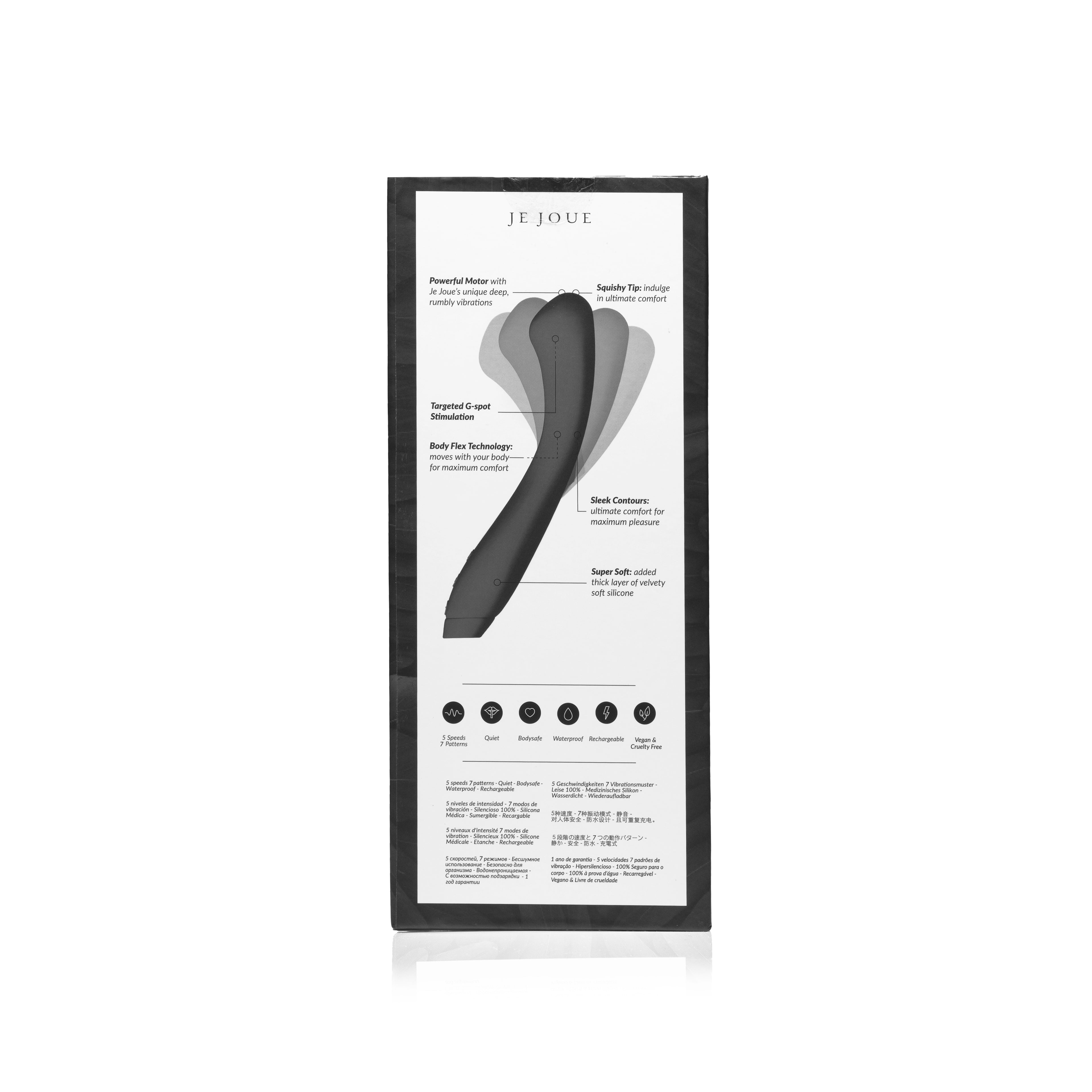 G-punktsvibrator Jfx – flexibel och uppladdningsbar (Svart)