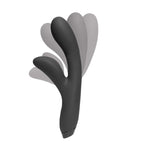 Rabbit-vibrator i silikon Hfx – G-punkt och klitorisstimulering (Svart)