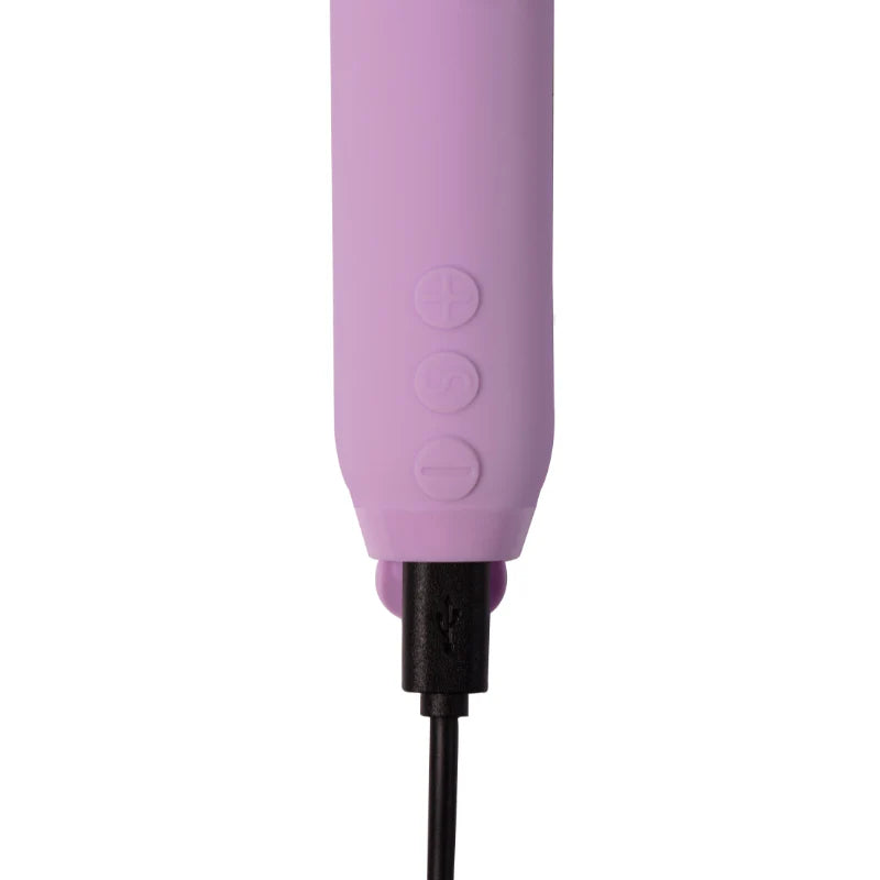 Bullet vibrator i silikon – Je Joue Duet med dubbla ytor (Rosa/Lila)