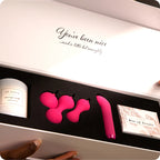 Presentbox för par Gbox – vibrator, knipkulor och massage set (Rosa/Guld)