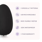 Presentset för par – vibrator och massage kit (Svart/Roséguld)