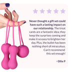 Presentbox för par Gbox – vibrator, knipkulor och massage set (Rosa/Guld)